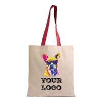 Baumwolltasche 38x42 cm - naturfarben bedruckt mit Logo...