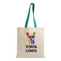 Baumwolltasche 38x42 cm - naturfarben bedruckt mit Logo...
