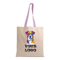 Baumwolltasche 38x42 cm - naturfarben bedruckt mit Logo...