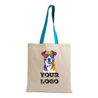 Baumwolltasche 38x42 cm - naturfarben bedruckt mit Logo...