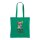 Bedruckte Baumwolltasche - 38x42 cm - 220gm² - lange Henkel - grün