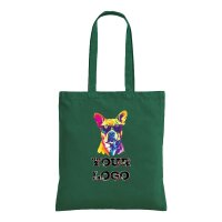 Bedruckte Baumwolltasche - 38x42 cm - 220gm² - lange...