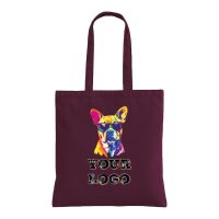 Bedruckte Baumwolltasche - 38x42 cm - 220gm² - lange...