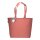 Recycling-Stofftasche - Format 50x36+16 cm - recyceltes Baumwolle & Polyester - rot