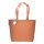 Recycling-Stofftasche - Format 50x36+16 cm - recyceltes Baumwolle & Polyester - orange