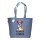 Recycling-Stofftasche - 50x36+16 cm - recyceltes Baumwolle & Polyester - royal - bedruckt