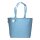 Recycling-Stofftasche - Format 50x36+16 cm - recyceltes Baumwolle & Polyester - himmelblau