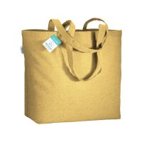 Skizze Baumwolltasche 50x36+16 cm - gelb bedruckt mit...