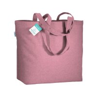 Skizze Baumwolltasche 50x36+16 cm - rosa bedruckt mit...