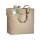 Skizze Baumwolltasche 50x36+16 cm - schwarz bedruckt mit Logo und langen Henkel