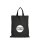 MIDI Baumwolltasche - Format 28x32 cm - inkl. Werbedruck - kurze Henkel - schwarz