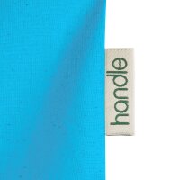 Bio-Baumwolltasche 38x42 cm - himmelblau bedruckt mit...