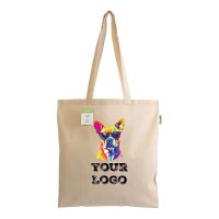 Bedruckte Bio-Baumwolltasche - Format 38x42 cm - lange...