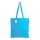 Bio-Baumwolltasche mit langen Griffen - 38x42 cm - himmelblau