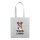 PP Non Woven Tasche 38x42 cm - weiß bedruckt mit Logo