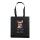Non-Woven Tasche - inkl. Werbedruck - Format 38x42 cm - 80 g/m² - lange Henkel - Schwarz