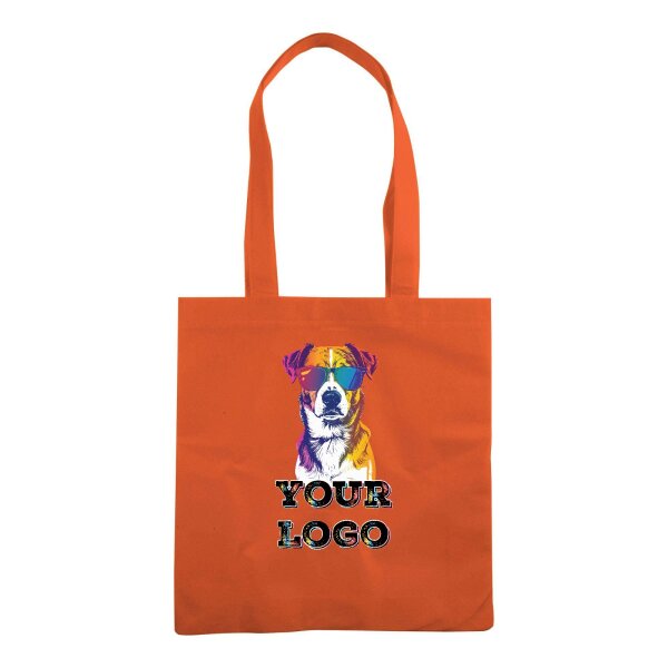 Non-Woven Tasche - inkl. Werbedruck - Format 38x42 cm - 80 g/m² - lange Henkel - Orange