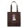 Non-Woven Tasche gesiegelt - inkl. Werbedruck - Format 36x40 cm - 70 g/m² - lange Henkel - Braun