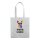 Non-Woven Tasche gesiegelt - inkl. Werbedruck - Format 36x40 cm - 70 g/m² - lange Henkel - Weiß