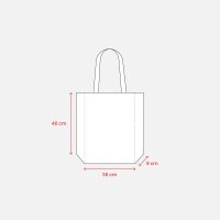 PP Non Woven Tasche gesiegelt 36x40x9 cm - grün...
