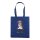 Non-Woven Tasche gesiegelt -  inkl. Werbedruck - Format 36x40x9 cm - 80 g/m² - lange Henkel - Royalblau