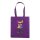 Non-Woven Tasche gesiegelt -  inkl. Werbedruck - Format 36x40x9 cm - 80 g/m² - lange Henkel - Violett
