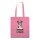 Non-Woven Tasche gesiegelt -  inkl. Werbedruck - Format 36x40x9 cm - 80 g/m² - lange Henkel - Rosa