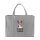 Non-Woven Tasche - inkl. Werbedruck - Format 60x45x20 cm - 100 g/m² - lange Henkel - Grau