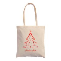 Weihnachtstasche im Standard-Format 38x42 mit langen...