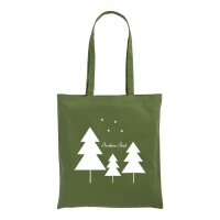 Weihnachtstasche dunkelgrün im Standard-Format 38x42...
