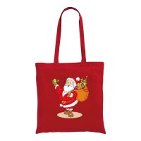 Weihnachtstasche rot im Standard-Format 38x42 mit langen...