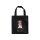 Non-Woven Tasche - inkl. Werbedruck - Format 23x25x10 cm - 80 g/m² - kurze Henkel - Schwarz