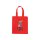 Non-Woven Tasche - inkl. Werbedruck - Format 23x25x10 cm - 80 g/m² - kurze Henkel - Rot