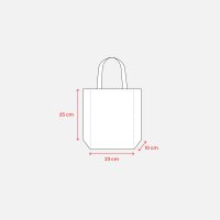 PP Non Woven Tasche 23x25x10 cm - verde manz bedruckt mit...