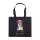 Non-Woven Tasche gesiegelt - inkl. Werbedruck - Format 38x34x10 cm - 80 g/m² - lange Henkel - Schwarz