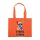 Non-Woven Tasche gesiegelt - inkl. Werbedruck - Format 38x34x10 cm - 80 g/m² - lange Henkel - Orange