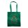Non-Woven Tasche mit kurzen Griffen im Format 38x42cm - grün - Motiv: Christmas Tree