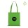 Non-Woven Tasche mit kurzen Griffen im Format 38x42cm - hellgrün - bedruckt
