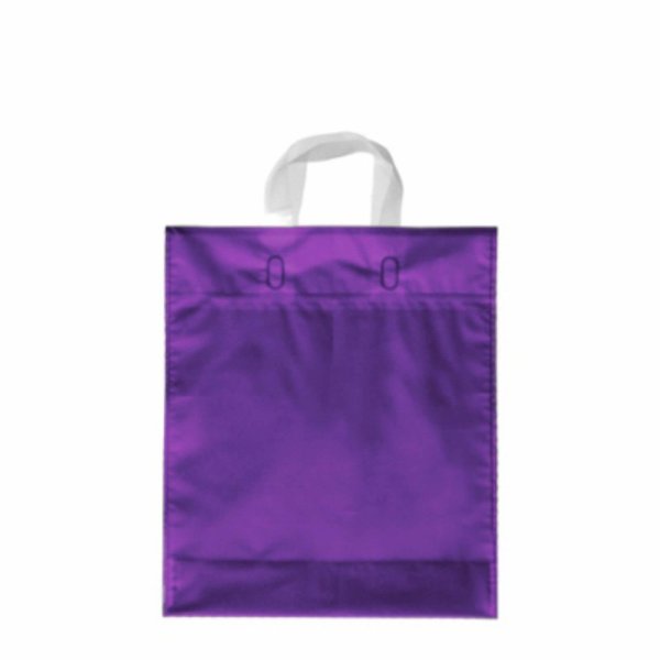Plastiktasche - Format 30x35+5 cm - VPE 500 Stück- Plastikschlaufen - violett