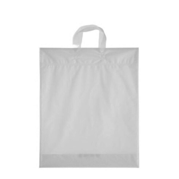 Plastiktasche mit Schlaufengriffe 38x45+5 cm