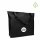 Vliestasche Non-Woven mit Bodenfalte und Reißverschluss - Format 50+12x40 cm - schwarz - bedruckt
